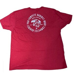 Compete Every Day Men's Plus Size 3X Be The Lion T Shirt Red